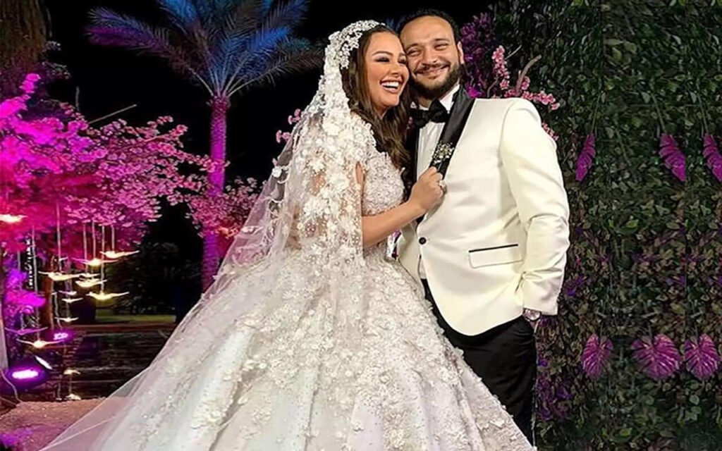 زفاف هنادي مهنا وأحمد صالح وهذه تفاصيل إطلالة العروس